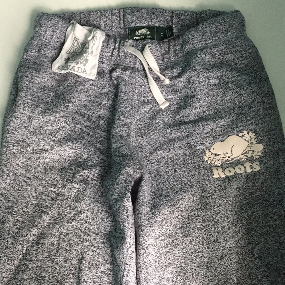 Original girls salt & pepper Roots sweatpants